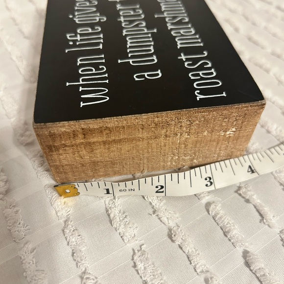 Black Wooden Sign Dumpster Fire - Picture 7 of 8